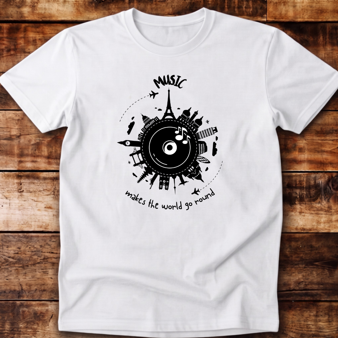 World Go Round Relaxed Fit Unisex T-shirt