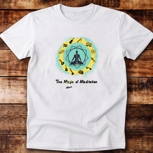 Meditate with Music Relaxed Fit Unisex T-shirt