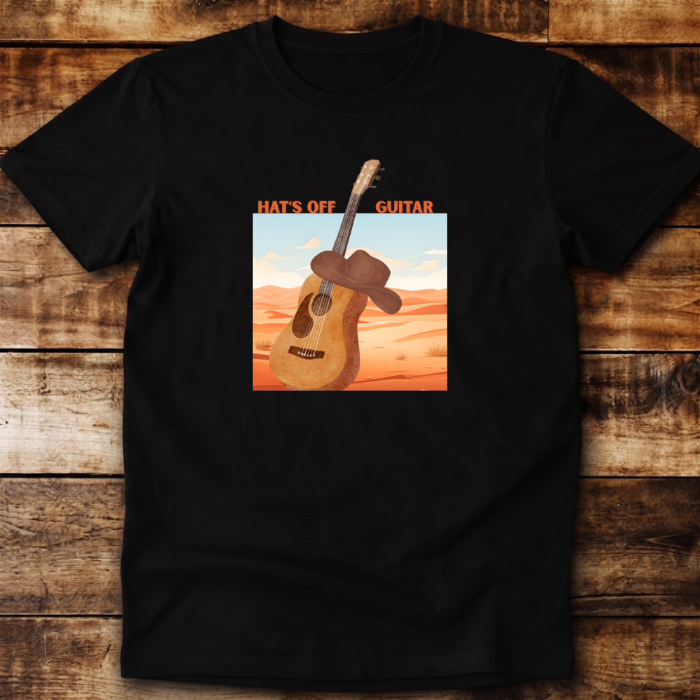 Hats Off guitar Relaxed Fit Unisex T-shirt
