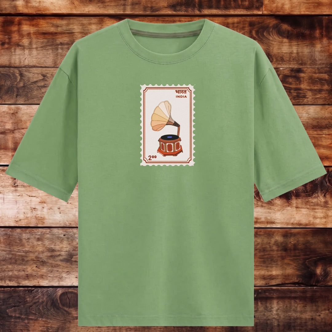 Timeless Gramophone Oversized T-shirt
