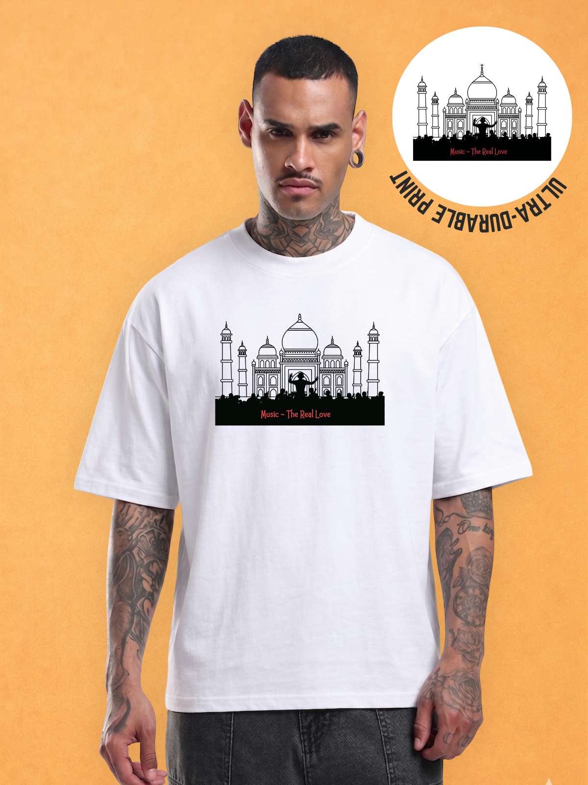 Music- The Real Love  Oversized Tshirt