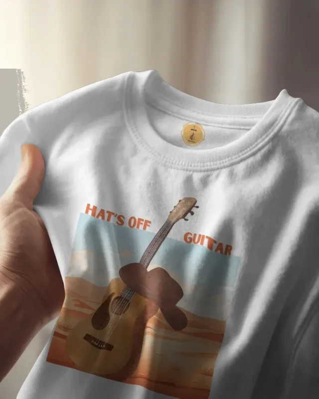Hats off Guitar_White